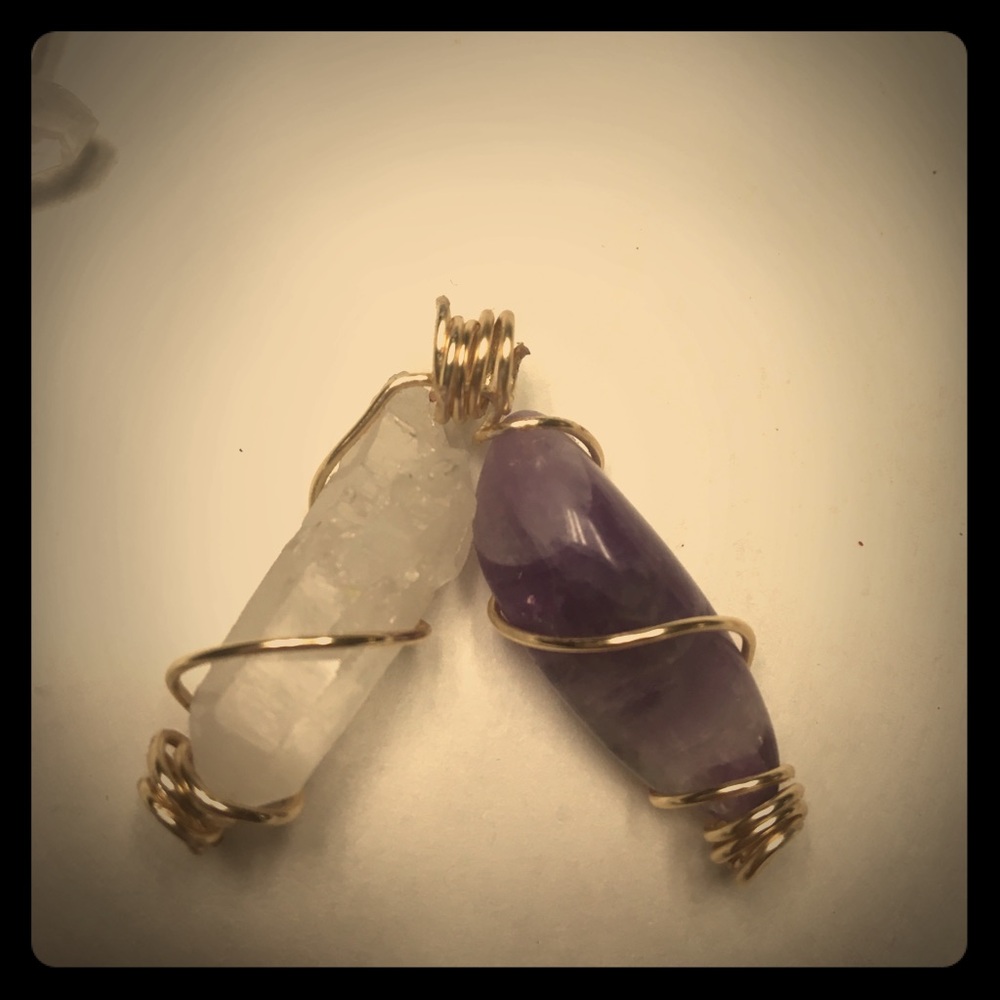 Handmade Wire wrapped Crystal Quartz